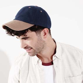 Cappelli con visiera beechfield cappellino profilo basso in cotone pettinato