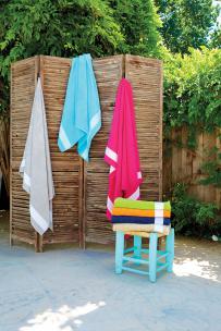 Asciugamani kariban asciugamano da spiaggia aspetto velluto