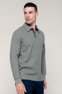 Polo kariban french rib - polo uomo maniche lunghe