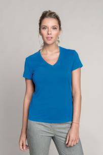 Magliette kariban donna maniche corte scollo a v