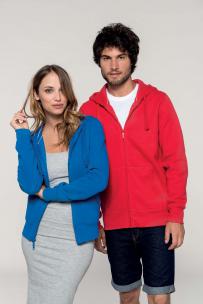 Felpe kariban felpa cappuccio full zip
