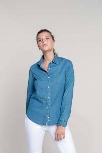 Camicie kariban camicia chambray donna