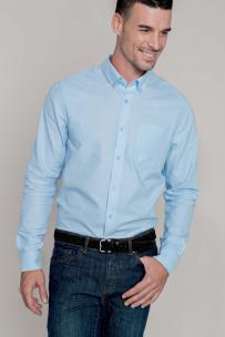 Camicie kariban camicia uomo oxford lavato maniche lunghe