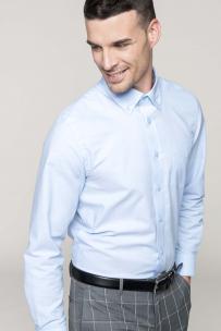 Camicie kariban camicia oxford uomo maniche lunghe