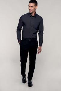 Camicie kariban camicia uomo maniche lunghe popeline