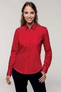 Camicie kariban camicia donna maniche lunghe popeline