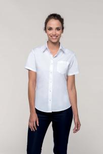 Camicie kariban camicia donna maniche corte popeline