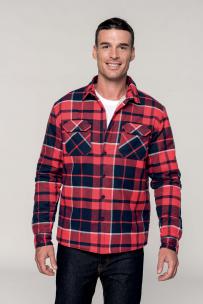 Camicie kariban sopra camicia a scacchi in sherpa