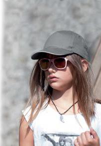 Cappelli con visiera k-up cappellino bambino con visiera sandwich a contrasto - 5 pannelli