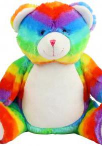 Peluche mumbles orsacchiotto di peluche multicolore con zip