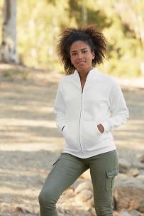 Giacche fruit of the loom felpa lady-fit full zip