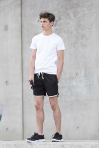 Magliette skinni fit feel good t uomo estensibile collo rotondo