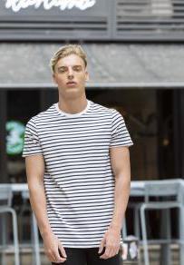 Magliette skinni fit a righe unisex