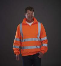 Felpe yoko felpa 1/4 zip alta visibilitàfelpa 1/4 zip alta visibilità